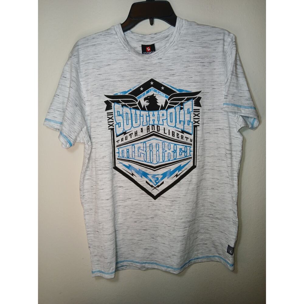Southpole Y2k Mens Short Sleeve Shirt 90s. Size Large